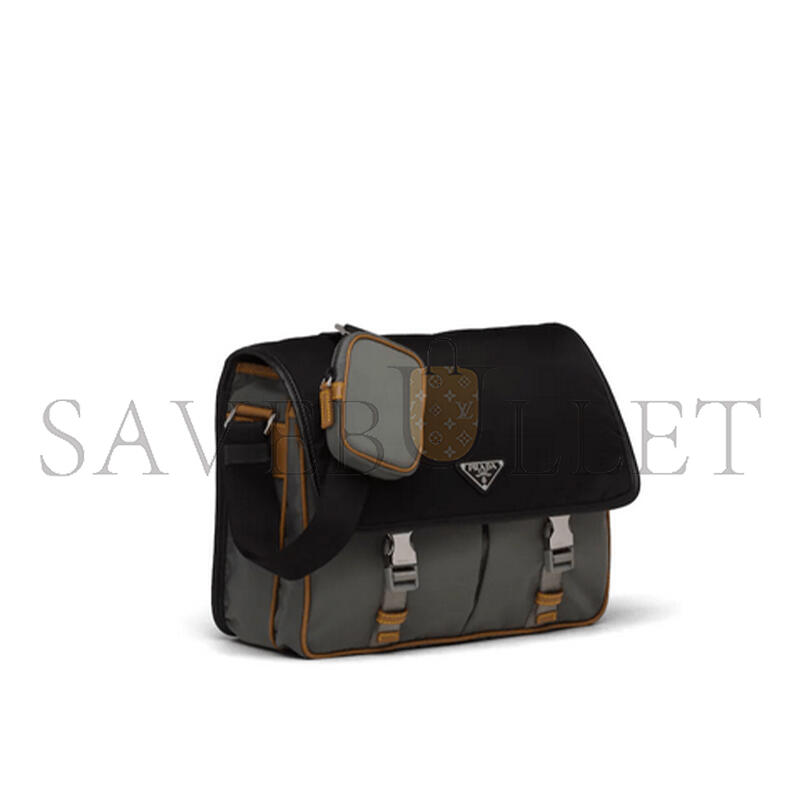 PRADA COLORBLOCK MESSENGER BAG 2VD768 (32*24*12cm) 